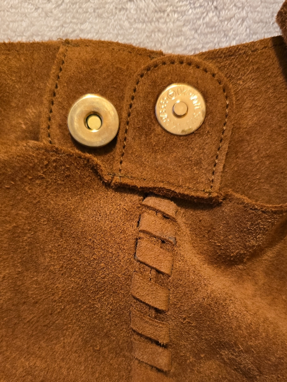 Haute Hippie Festival Suede Hobo Bag Brown Tan Whipstitch Slouchy With Pouch - Picture 15 of 16